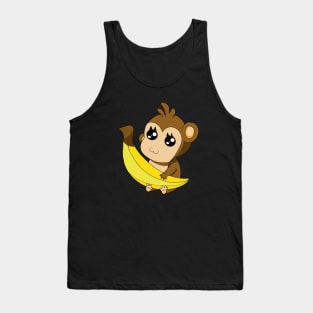 Affe mit Banane Tank Top